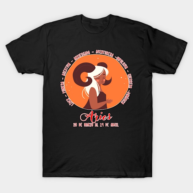 La chica Aries T-Shirt by inumag